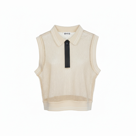 MESH POLO VEST