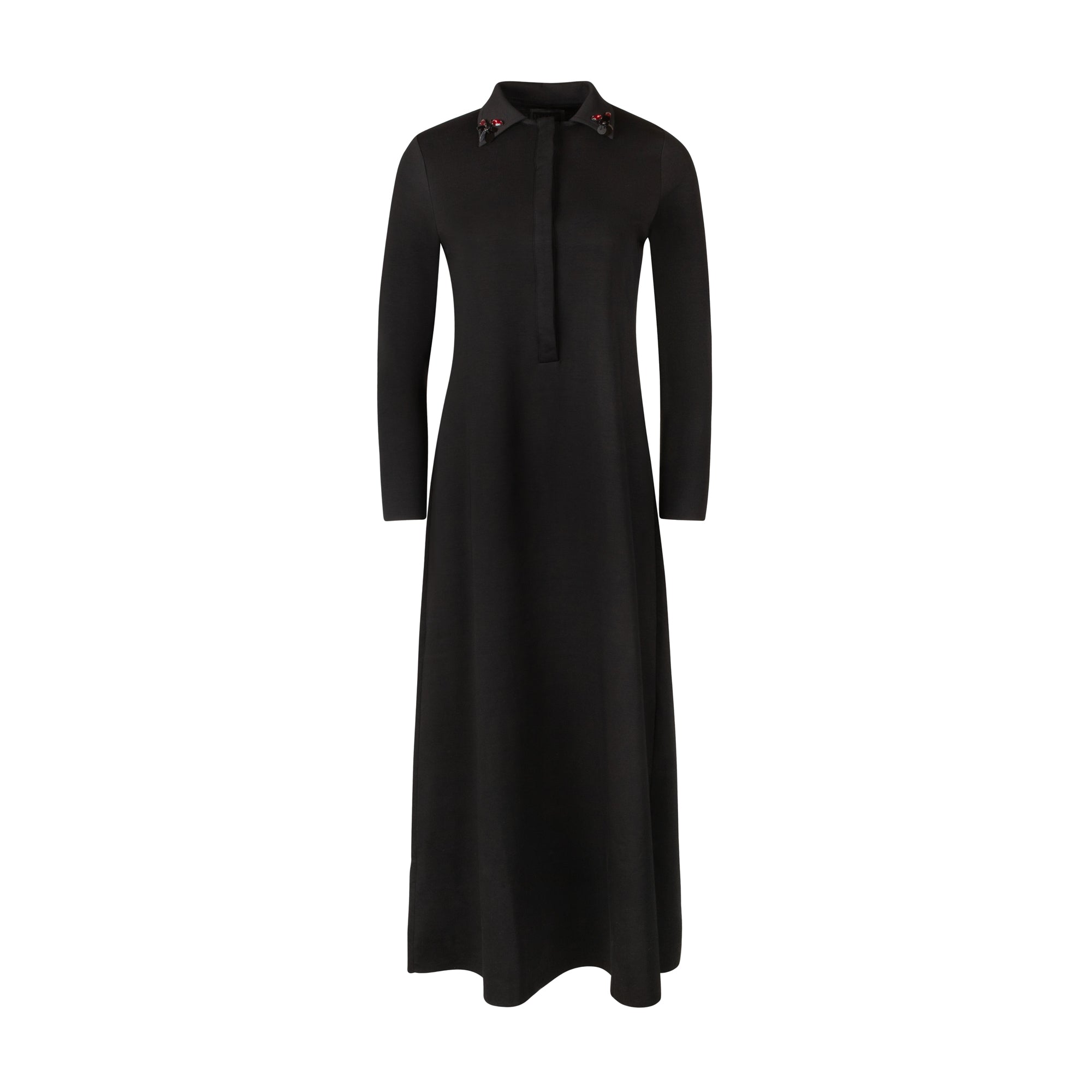 Maxi Polo Beaded Collar Dress